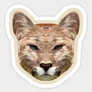 SilverLion Polygon Sticker